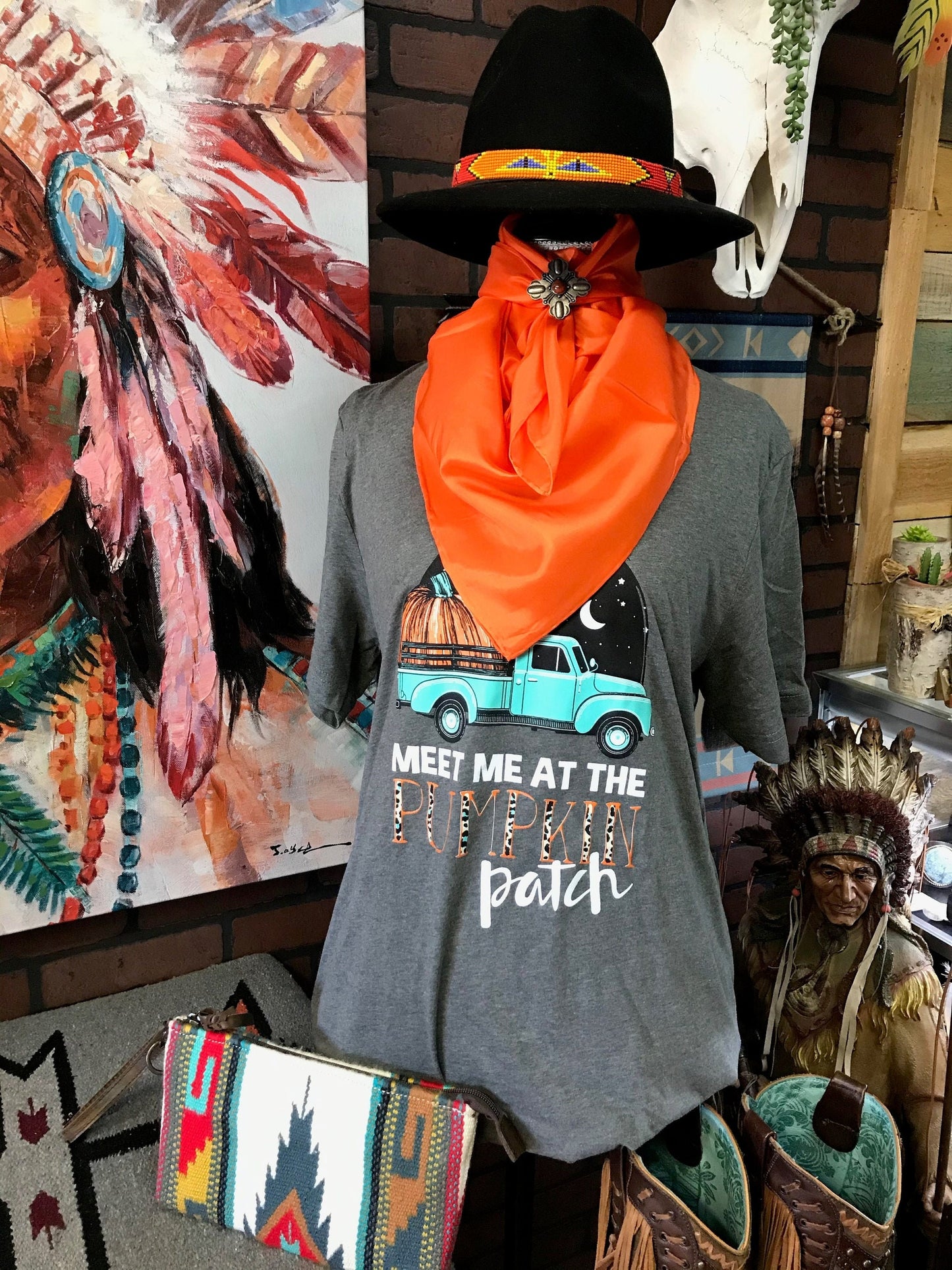Silk Scarf Wild Rags Solid Orange