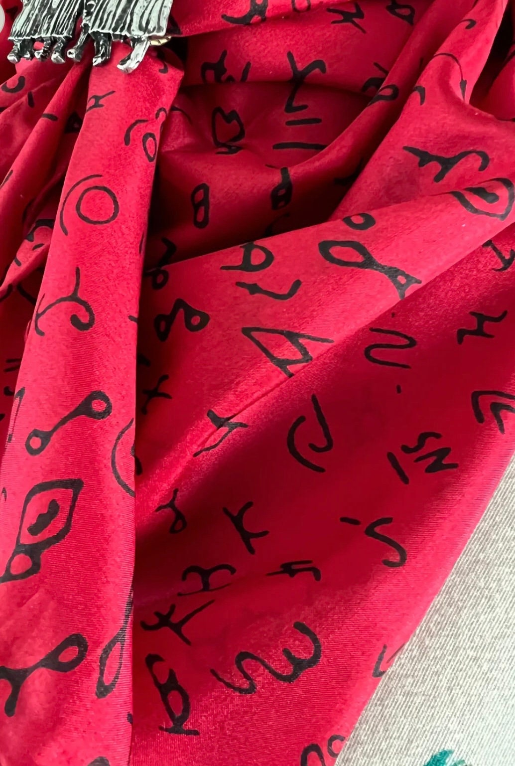 Silk scarf Wild Rags Red Brands