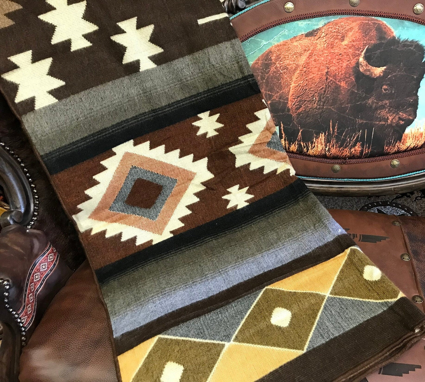 Southwest Alpaca Wool Blanket Prescott
