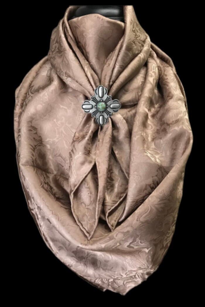 Silk Scarf Wild Rags Rootbeer Jacquard