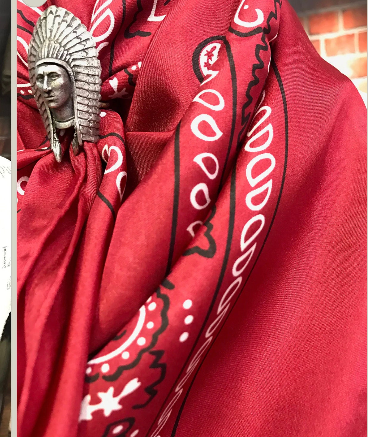 Wild Rags Silk Scarf Red Bandana