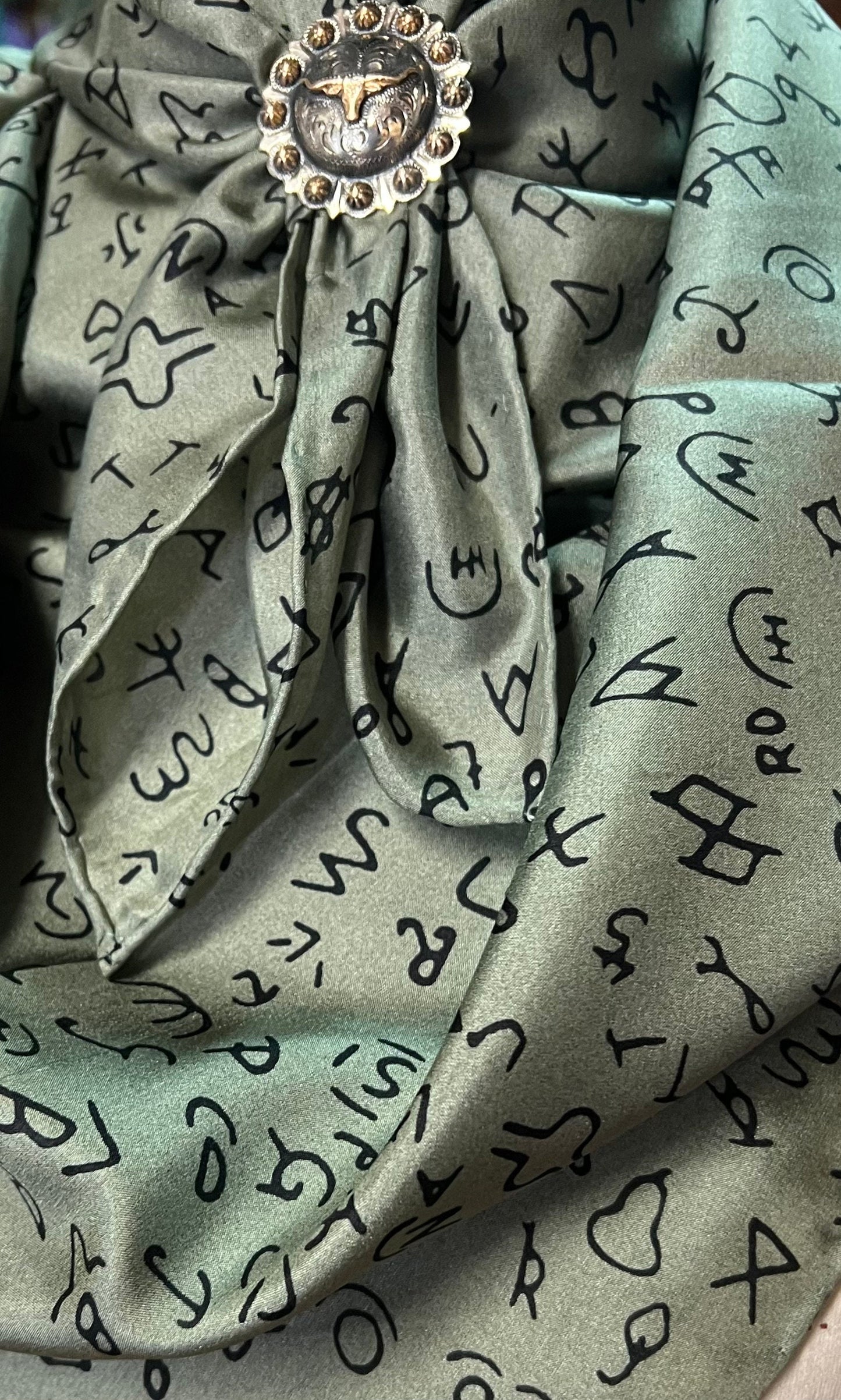 Silk scarf Wild Rags Sage Brands