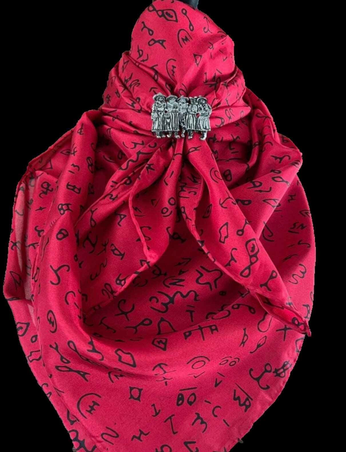 Silk scarf Wild Rags Red Brands