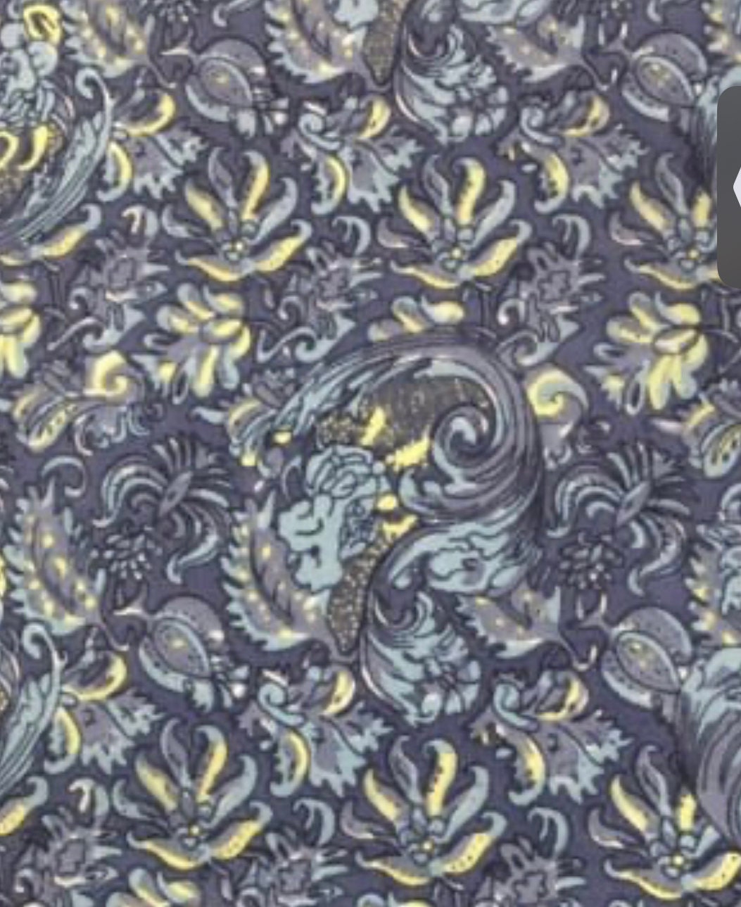 Silk scarf Wild Rags Blue Agave Swirl