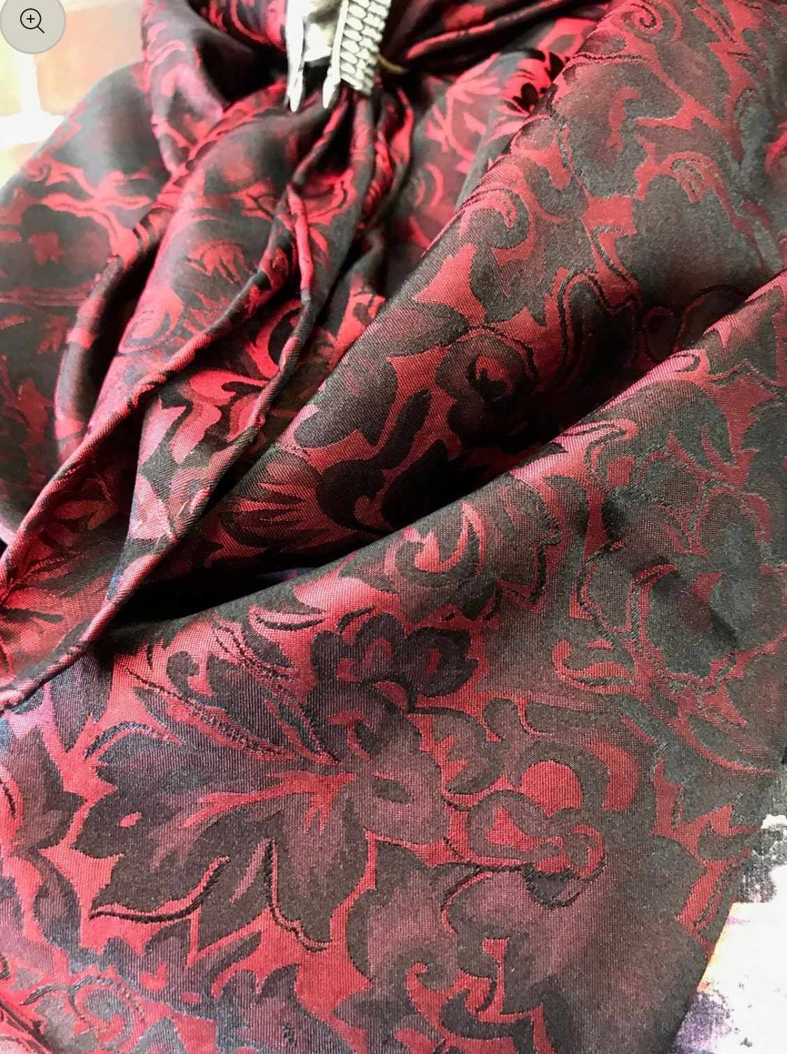 Silk Scarf Wild Rags Crimson Baroque