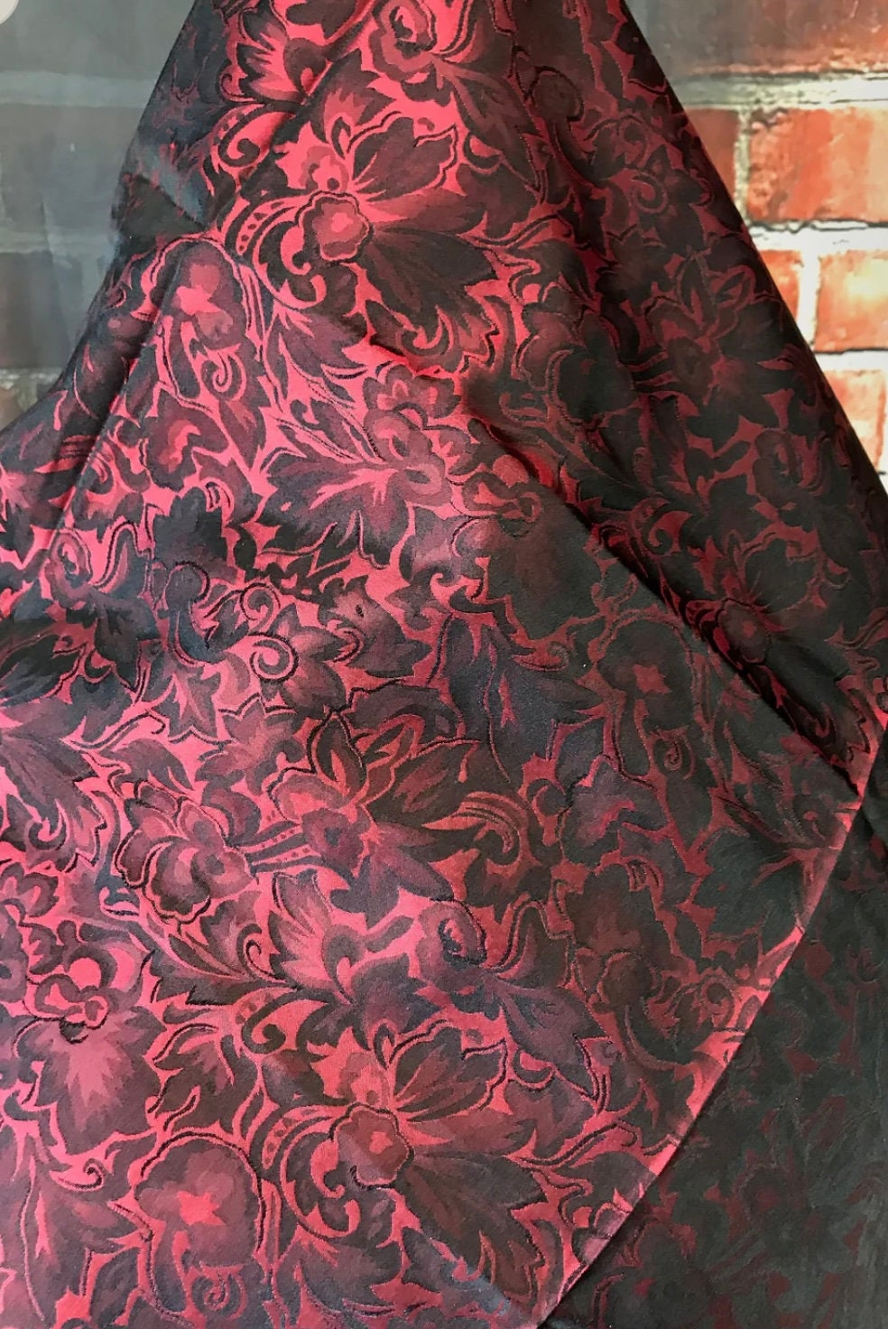 Silk Scarf Wild Rags Crimson Baroque