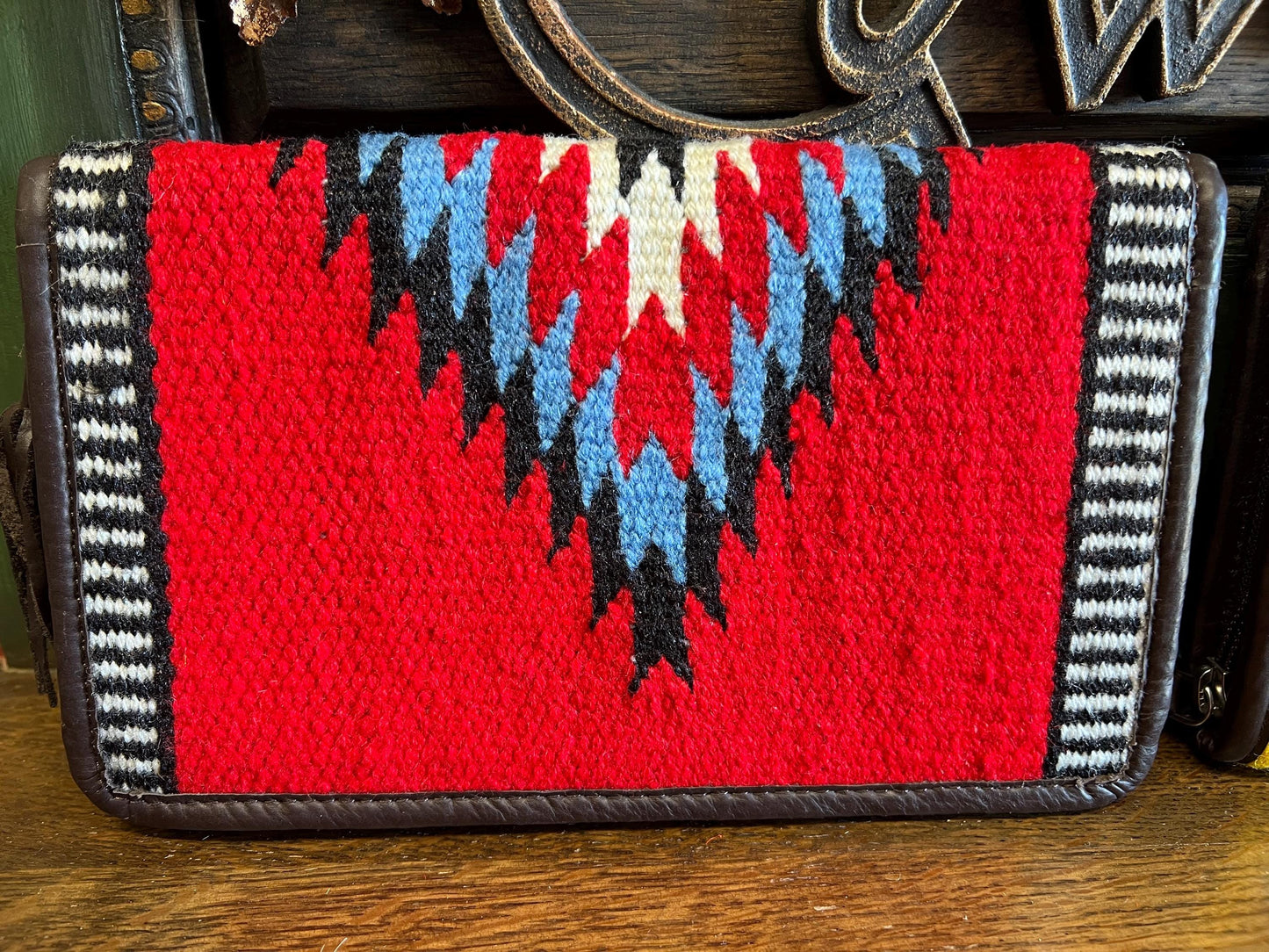 Womens Woven Wool Southwestern Wallets