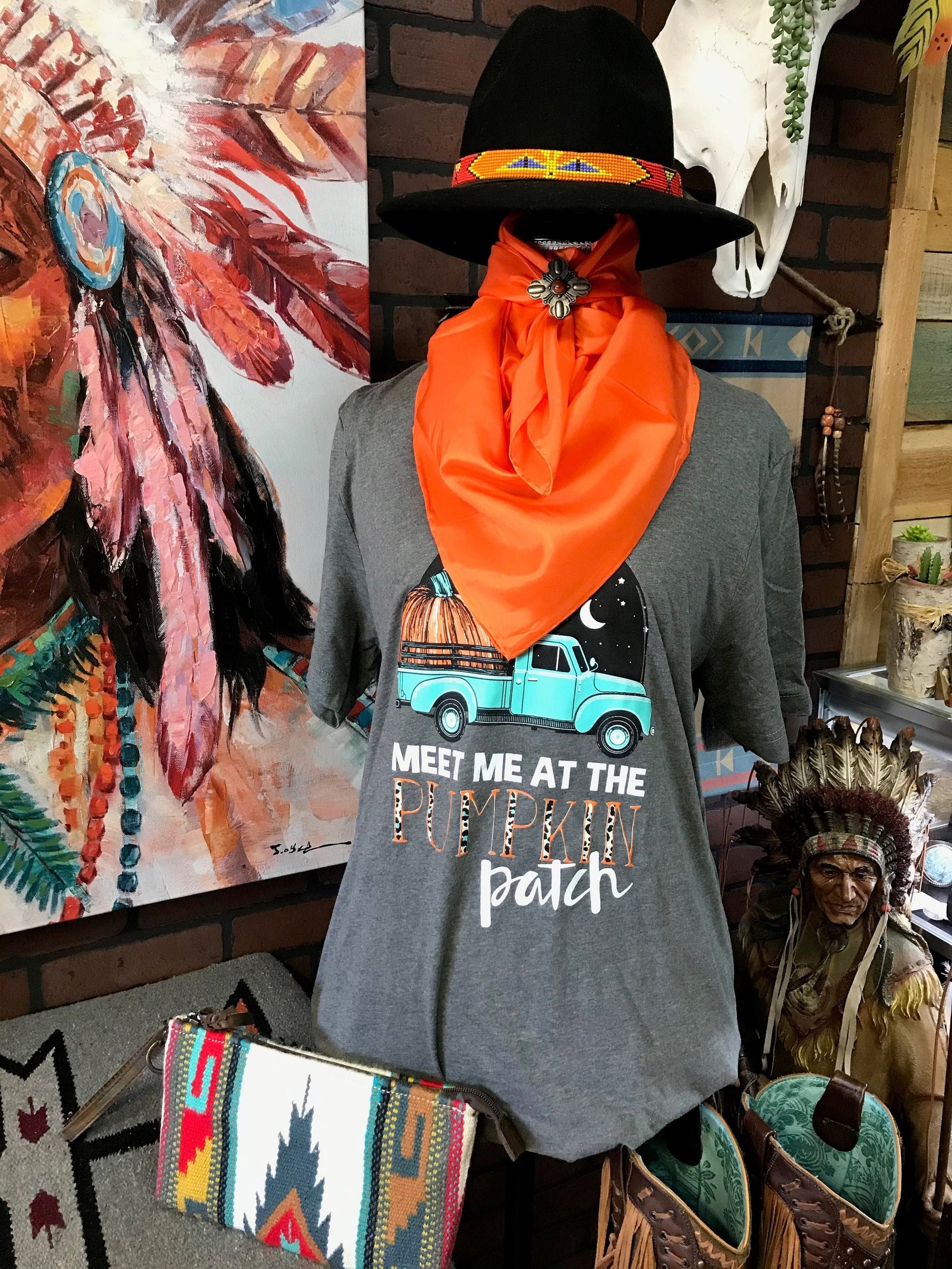 Silk Scarf Wild Rags Solid Orange