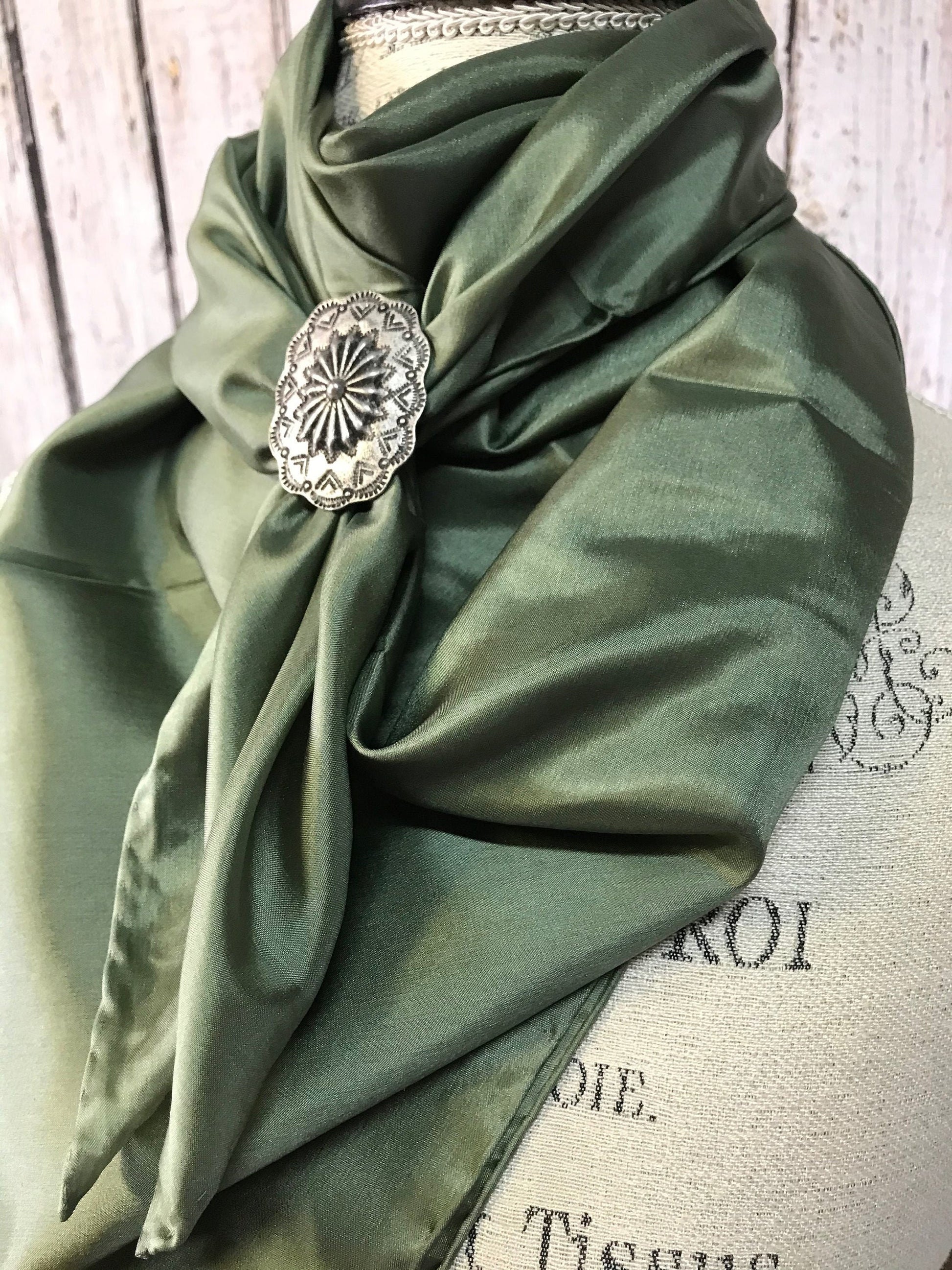 Silk Scarf Wild Rags Solid Sage