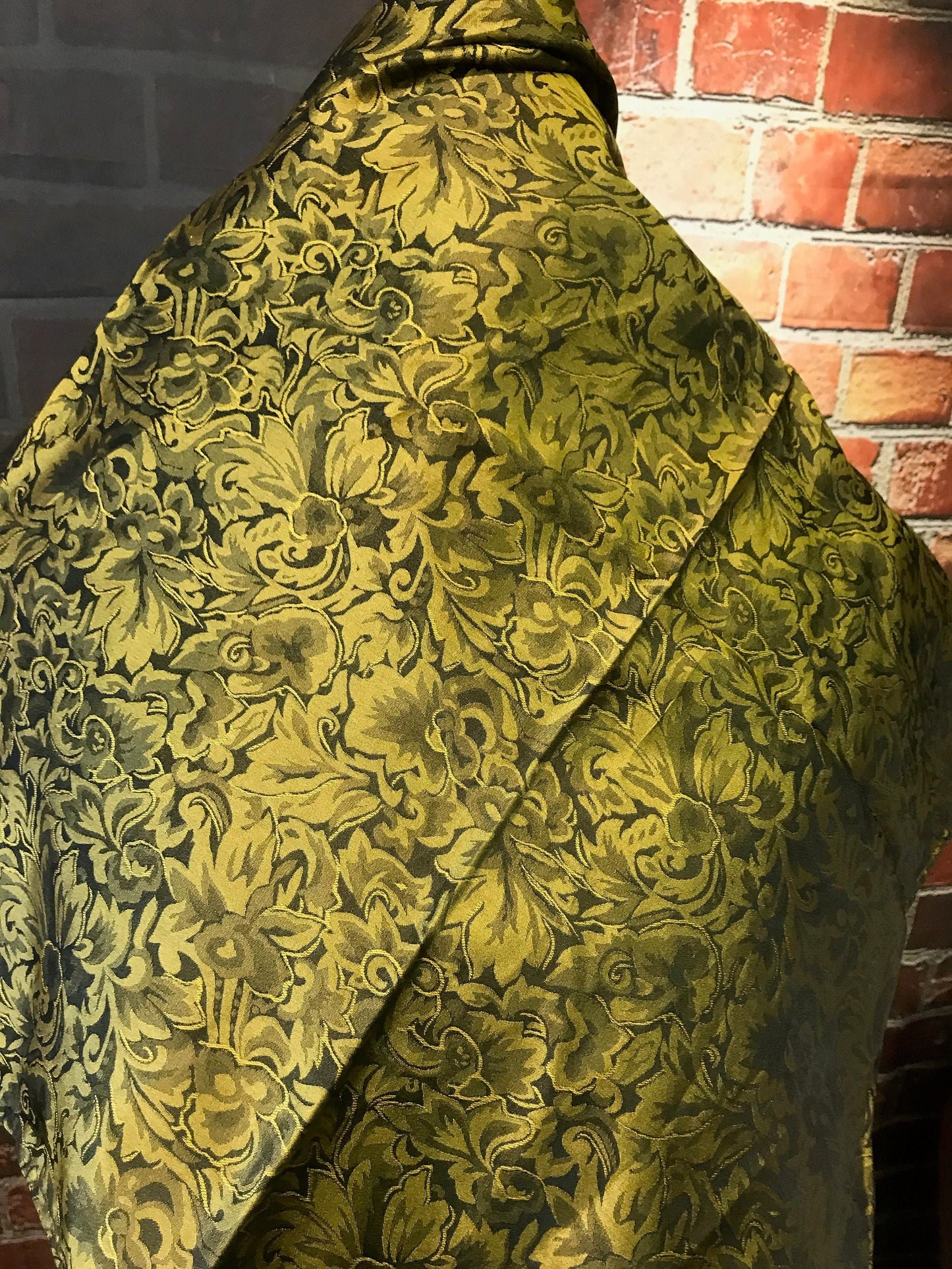 Silk Scarf Wild Rags Olive Baroque
