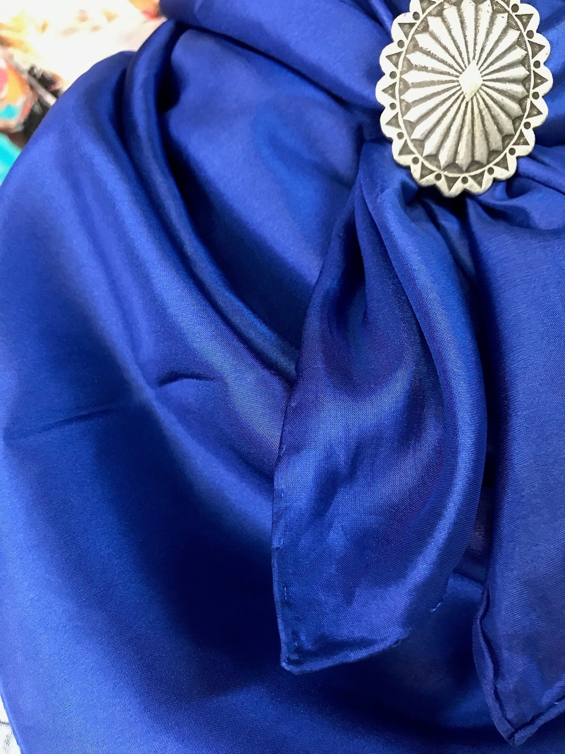 Silk Scarf Wild Rags Solid Royal