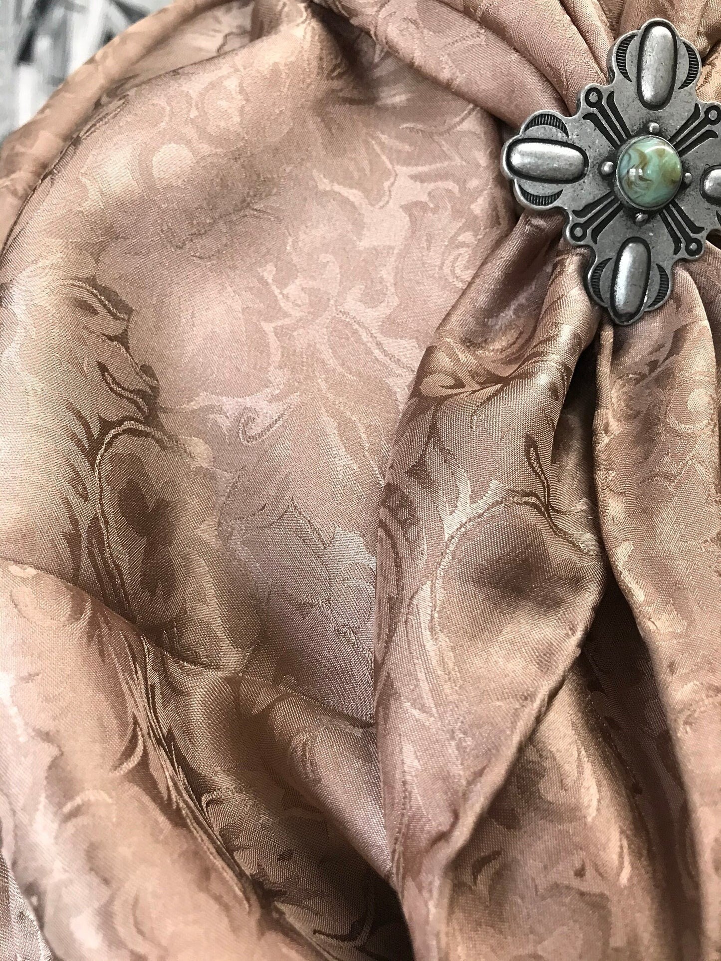 Silk Scarf Wild Rags Rootbeer Jacquard