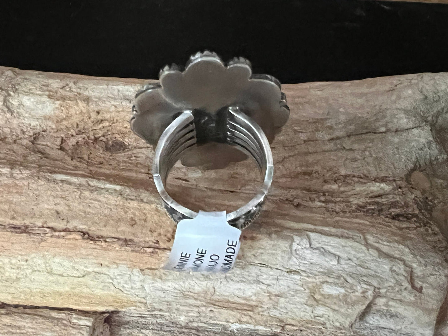 Kingman Turquoise Ring by Navajo Artist Bennie Ramone