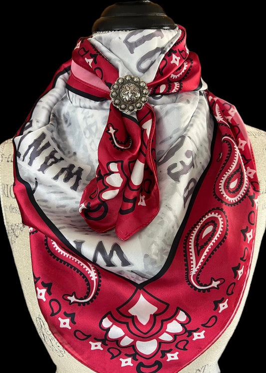 Silk Scarf Wild Rags Wanted Bandana