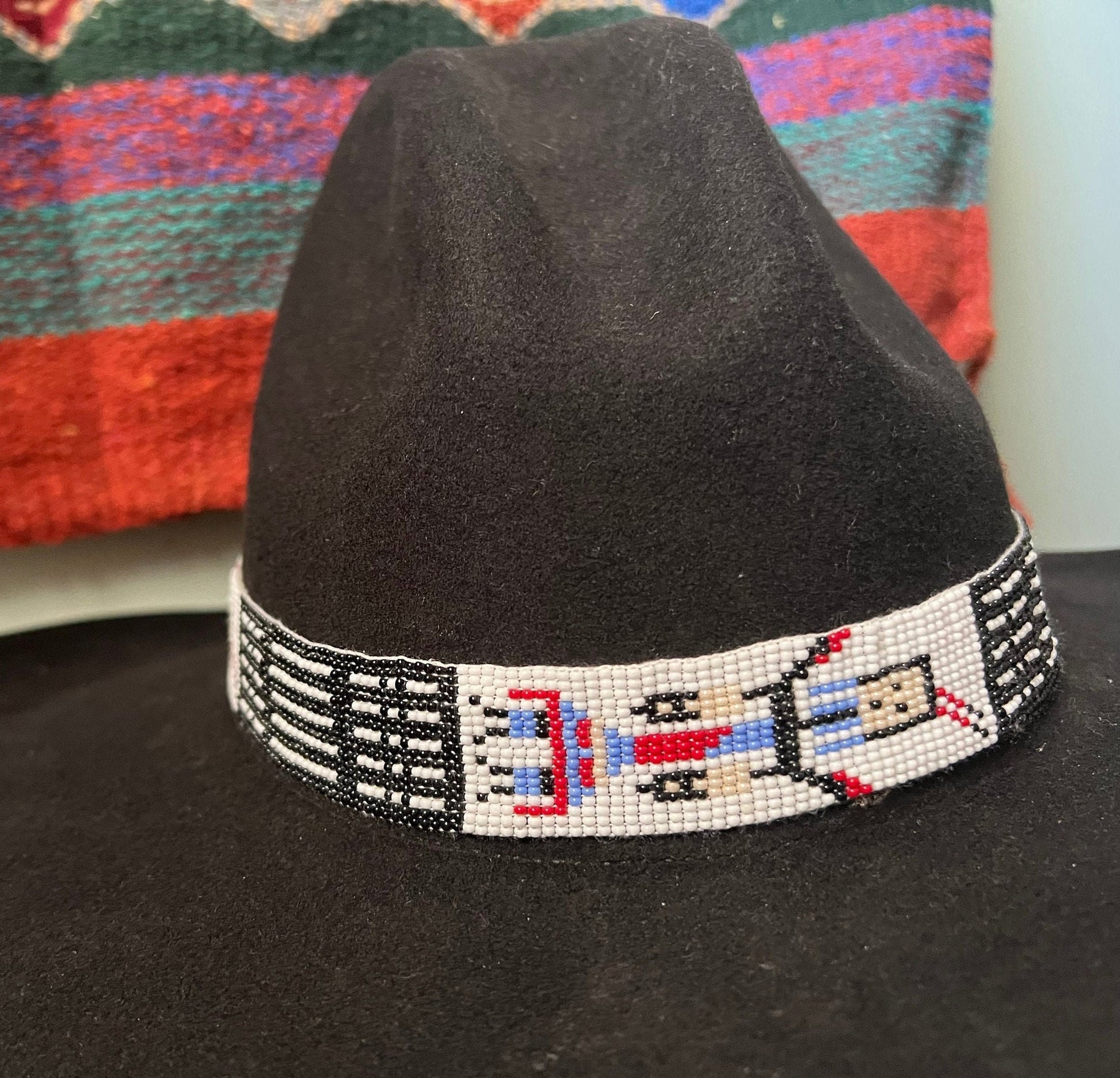 Hand Beaded Yei Hat Band
