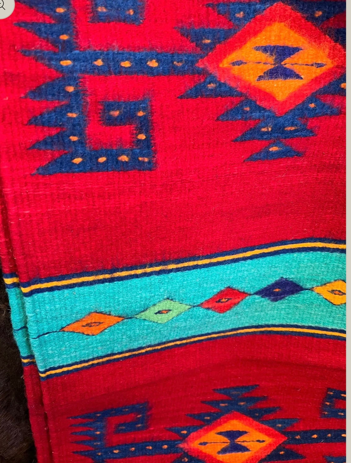 Handwoven Zapotec Table Runner Redstone