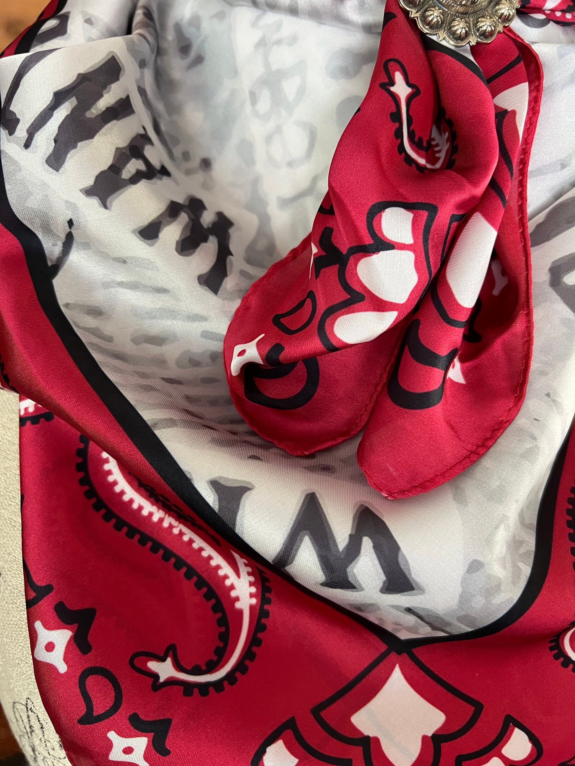 Silk Scarf Wild Rags Wanted Bandana