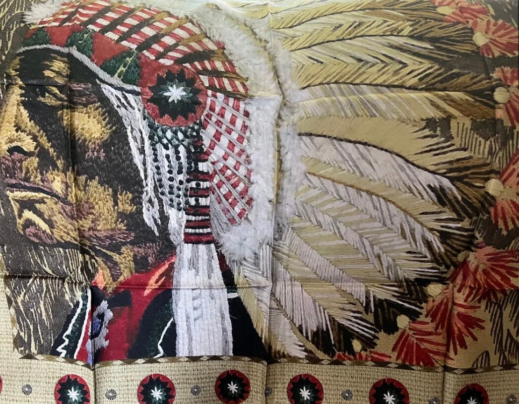 Silk Scarf Wild Rag Native Chief