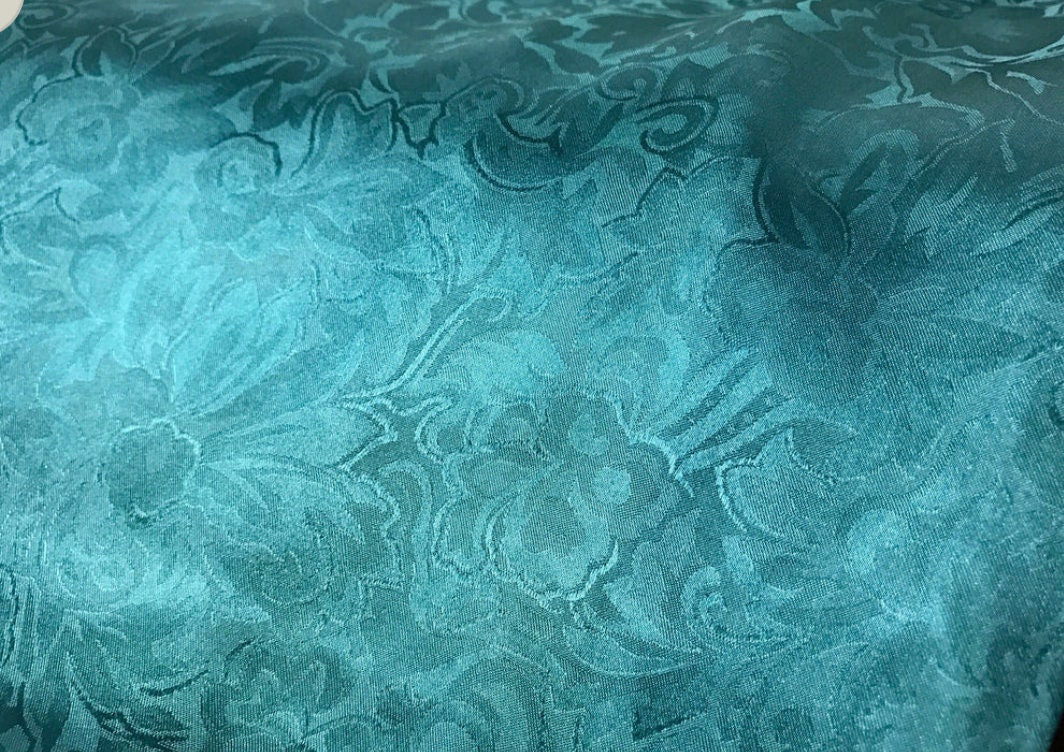Silk Scarf Wild Rags Jacquard Teal