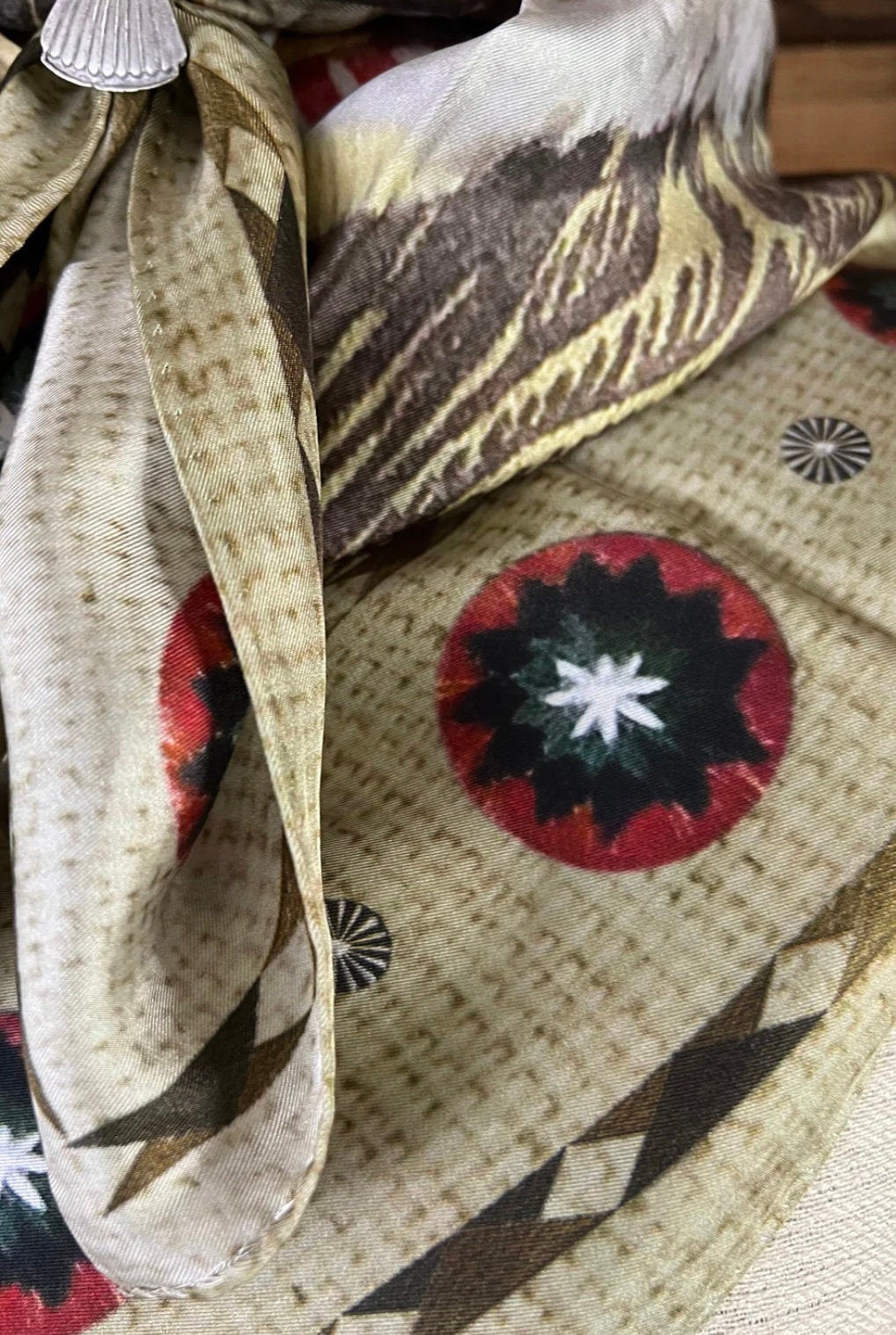Silk Scarf Wild Rag Native Chief
