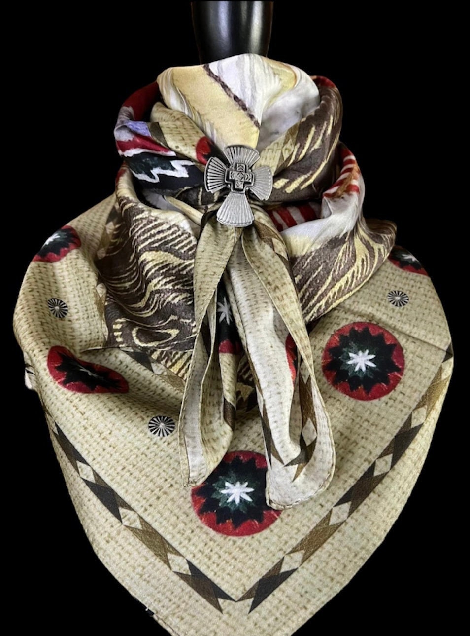 Silk Scarf Wild Rag Native Chief