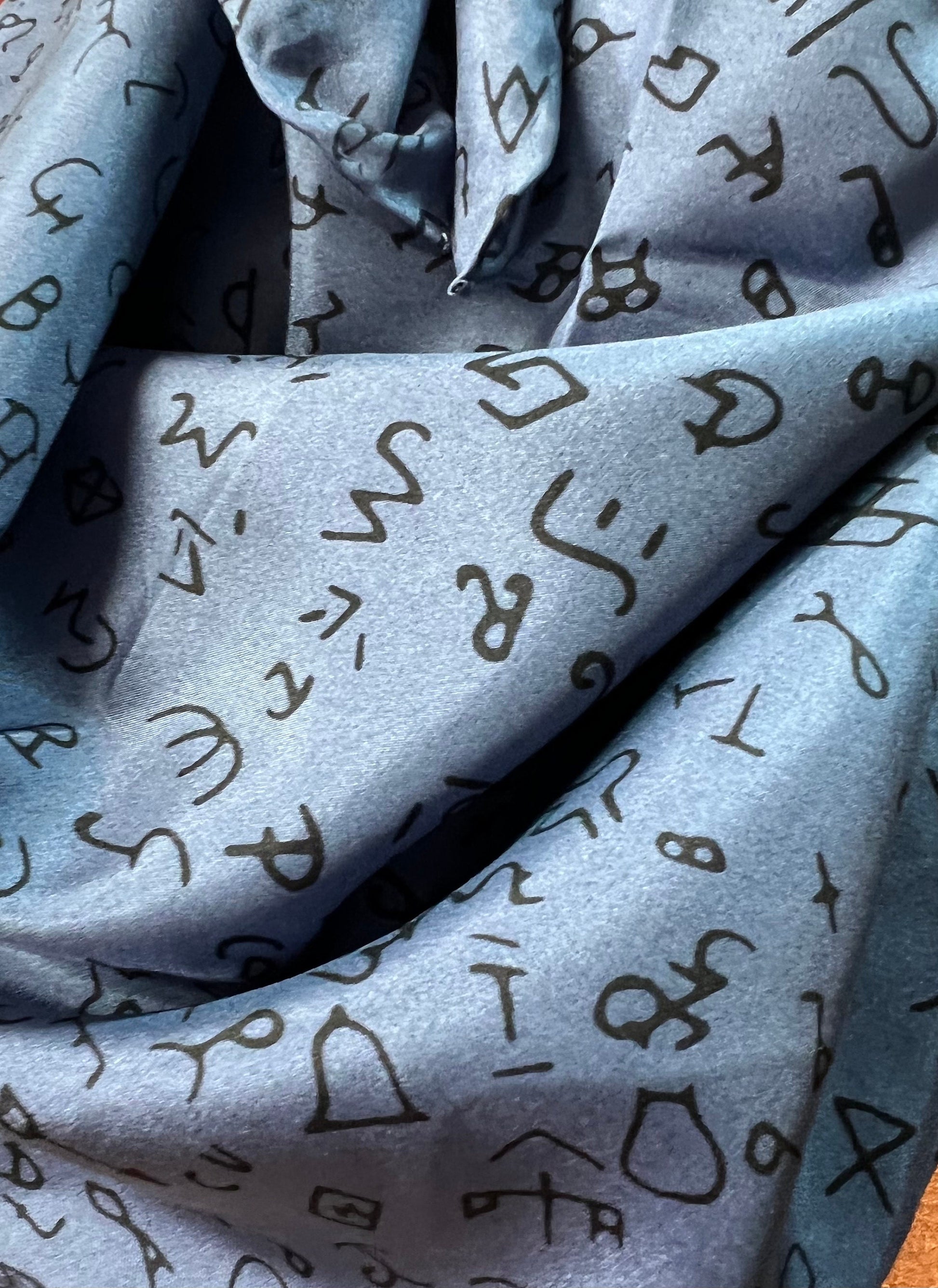 Silk scarf Wild Rags Blue Brands