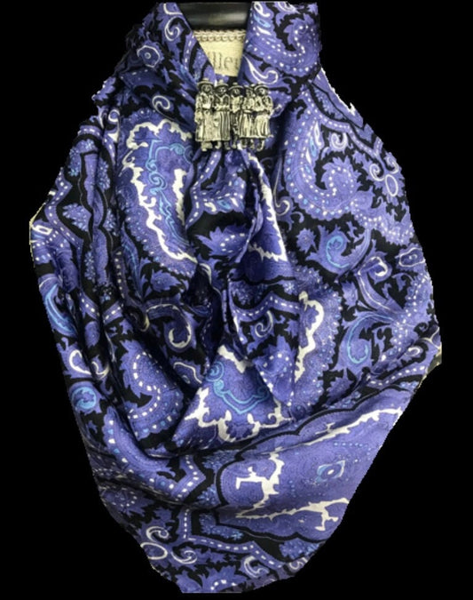 Silk Scarf Wild Rags Purple Paisley