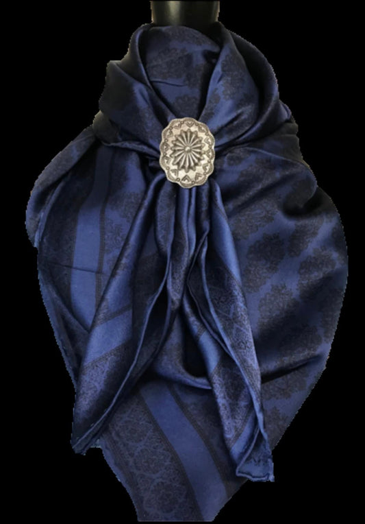 Silk Scarf Wild Rags Navy