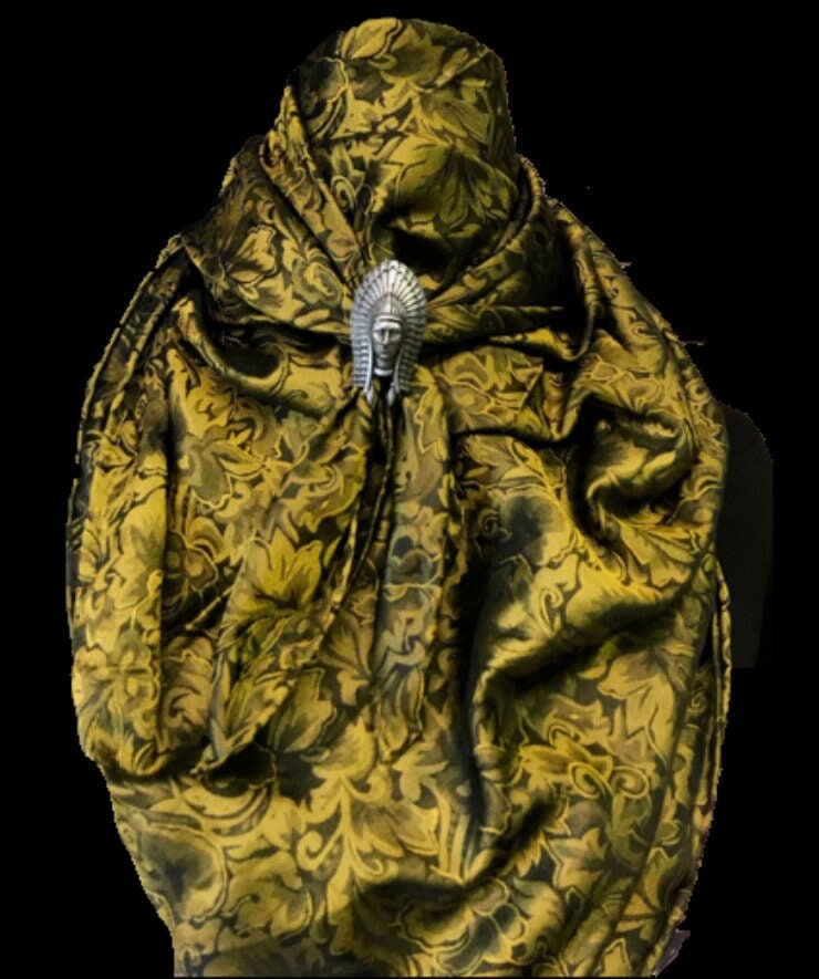 Silk Scarf Wild Rags Olive Baroque