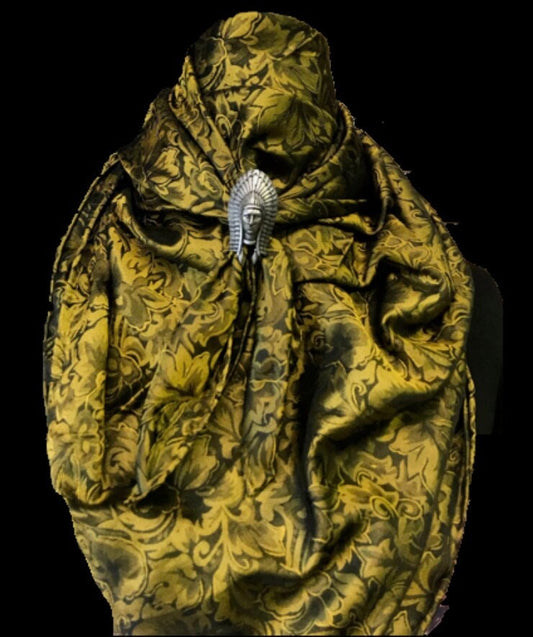 Silk Scarf Wild Rags Olive Baroque