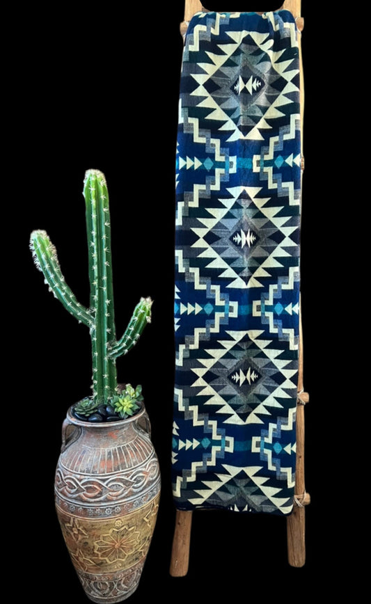 Southwest Woven Alpaca Wool Blanket Tusayan