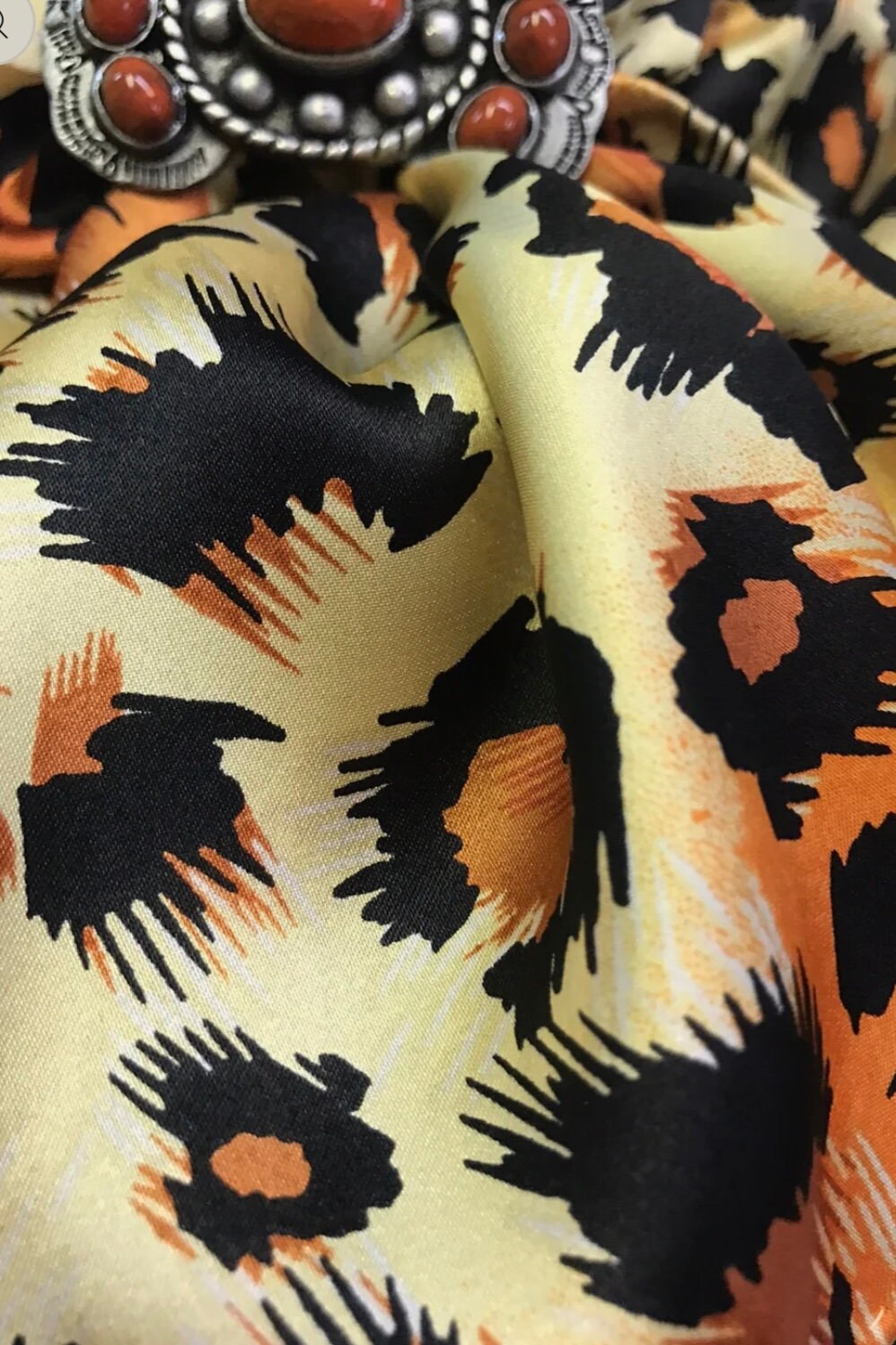 Silk Scarf Wild Rags Cheetah