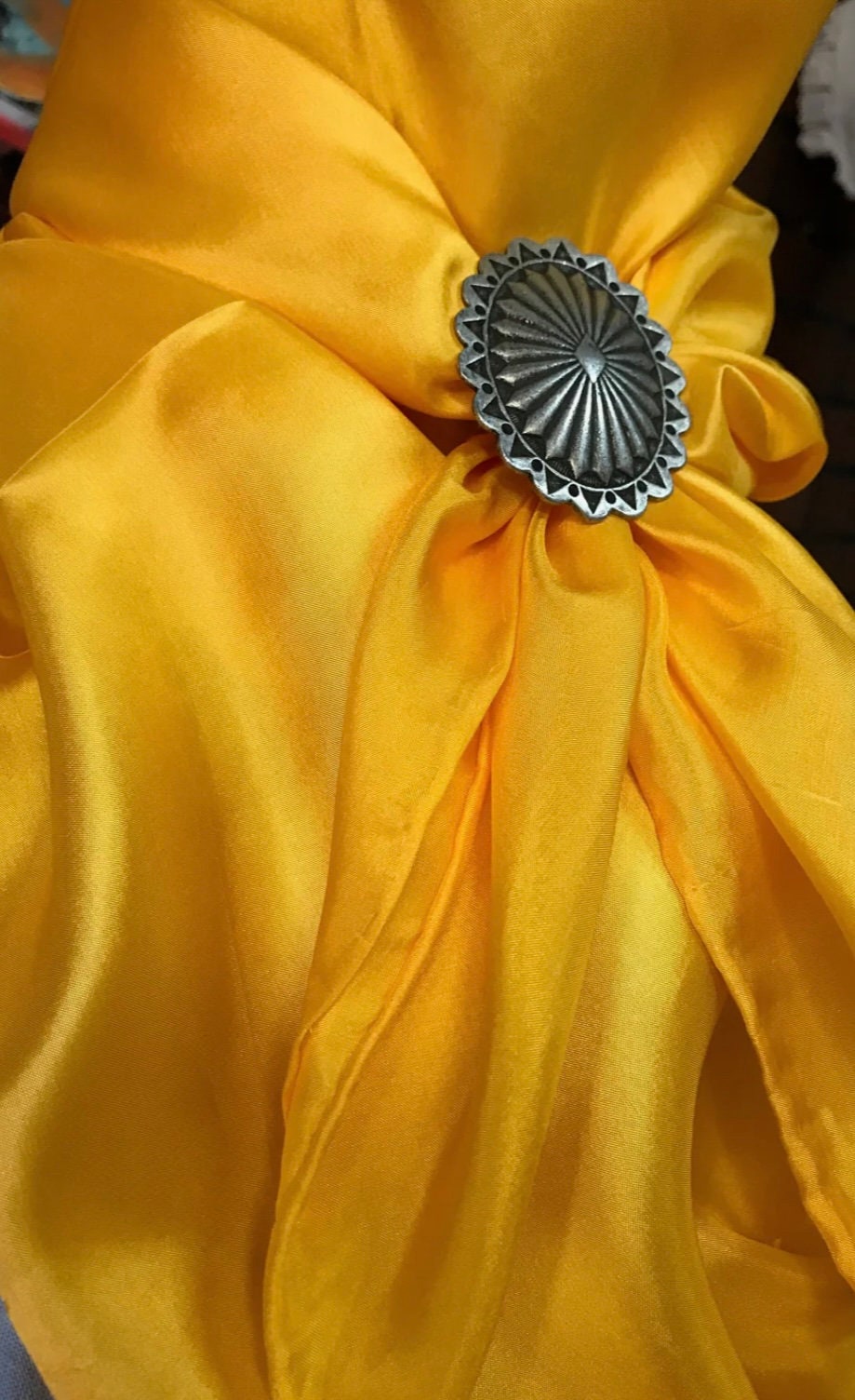 Silk Scarf Wild Rags Solid Yellow