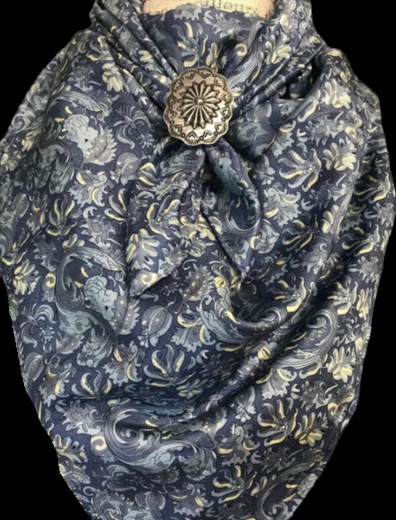 Silk scarf Wild Rags Blue Agave Swirl
