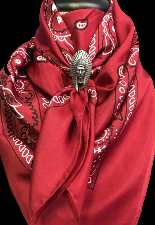 Wild Rags Silk Scarf Red Bandana