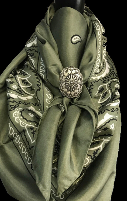 Wild Rags Silk Scarf Sage Bandana