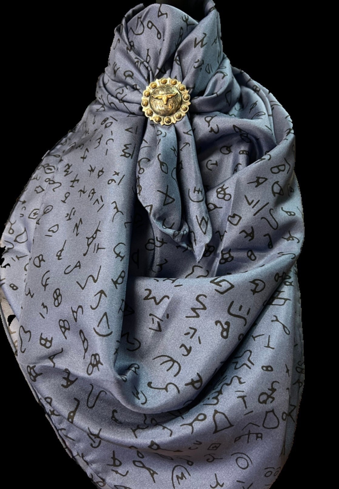 Silk scarf Wild Rags Blue Brands