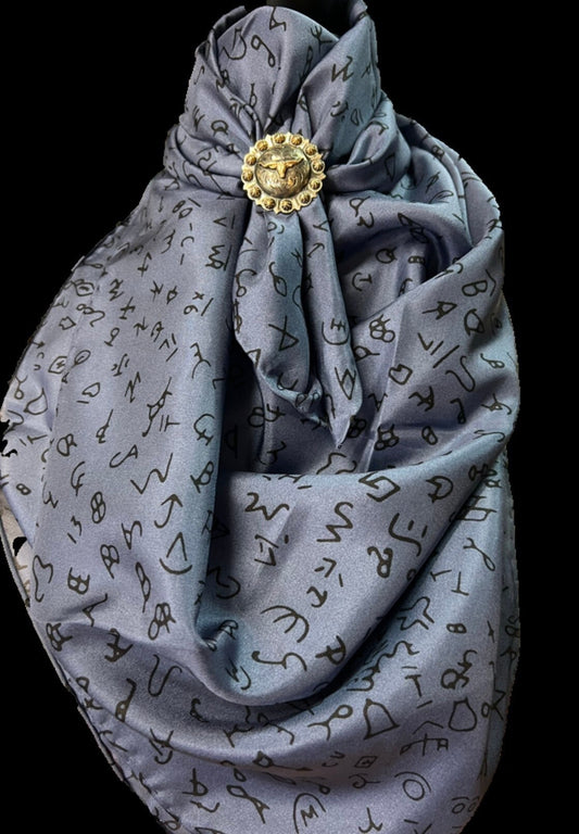 Silk scarf Wild Rags Blue Brands