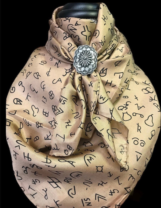 Silk scarf Wild Rags Tan Brands