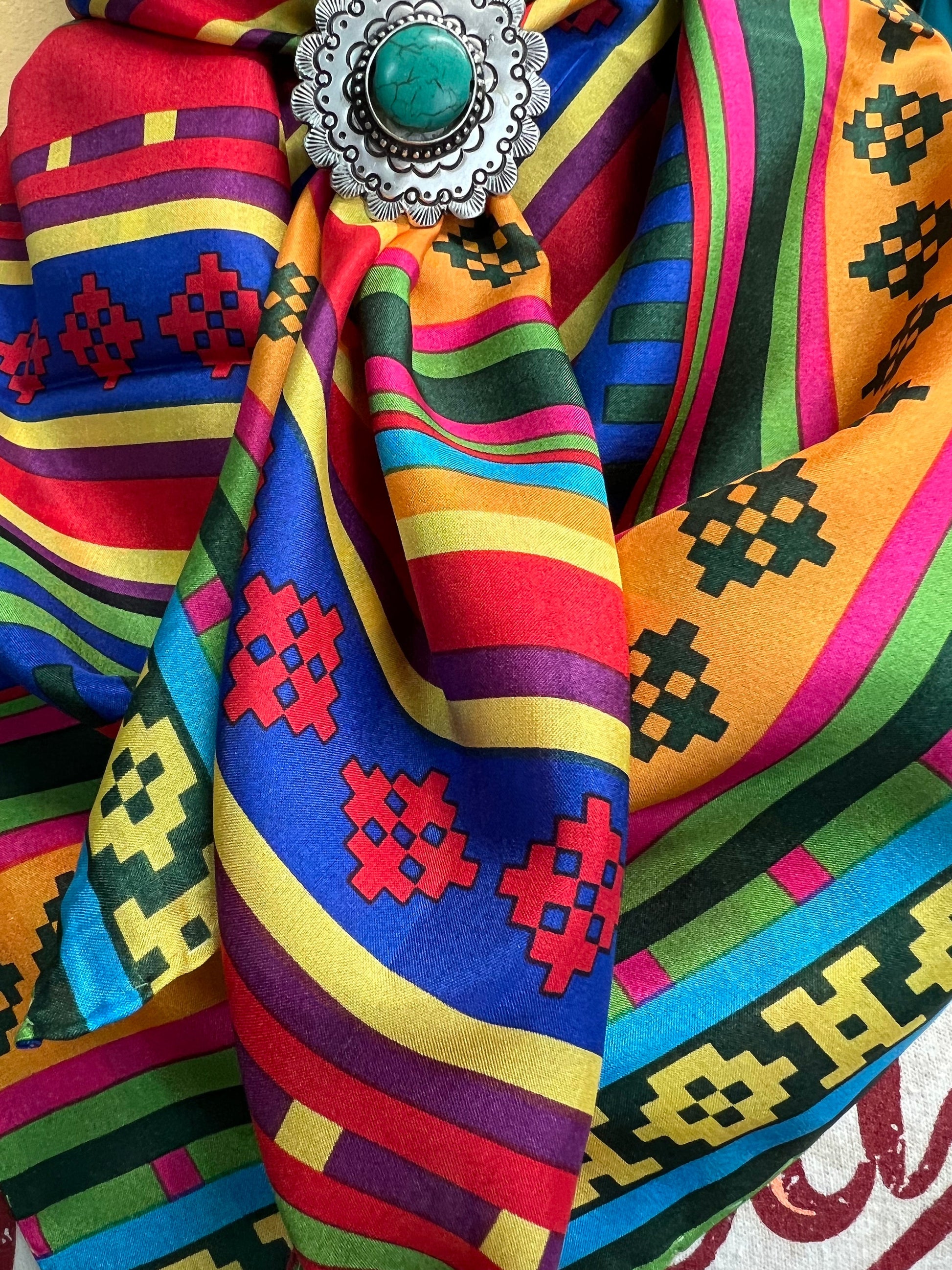 Silk Scarf Wild Rags Happy Serape