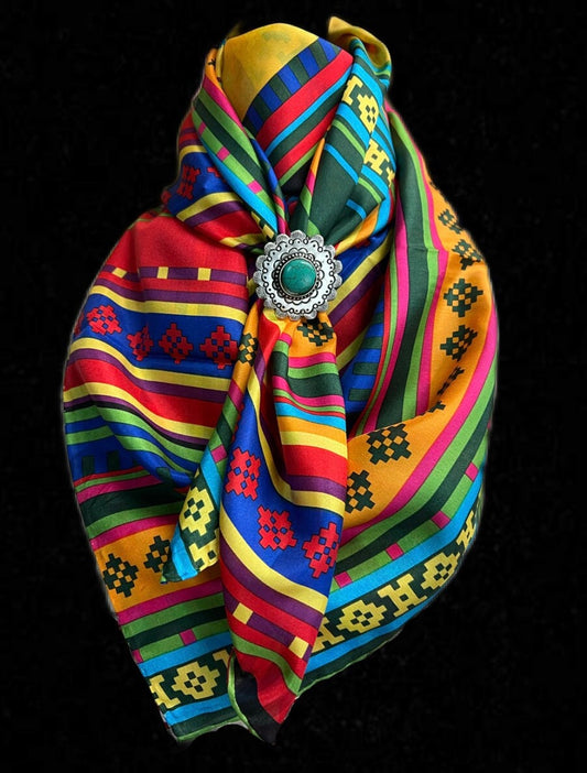 Silk Scarf Wild Rags Happy Serape