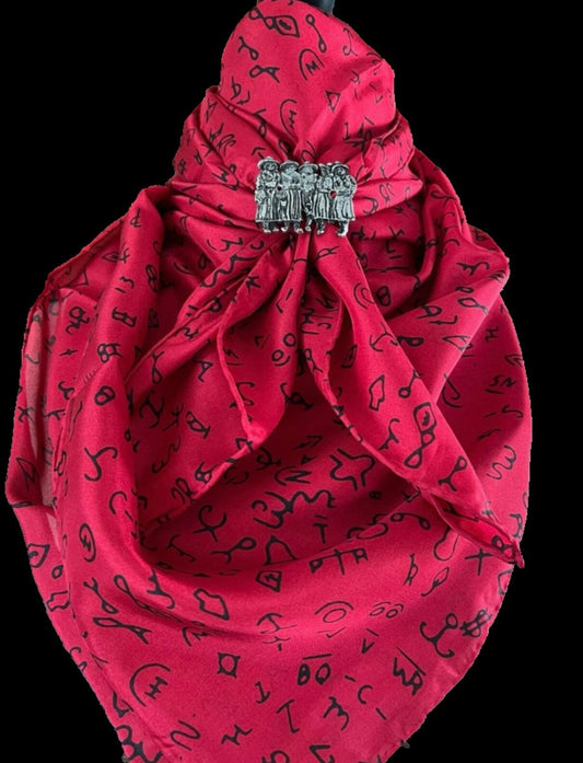 Silk scarf Wild Rags Red Brands