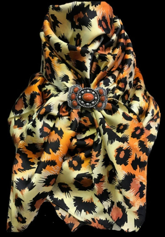 Silk Scarf Wild Rags Cheetah