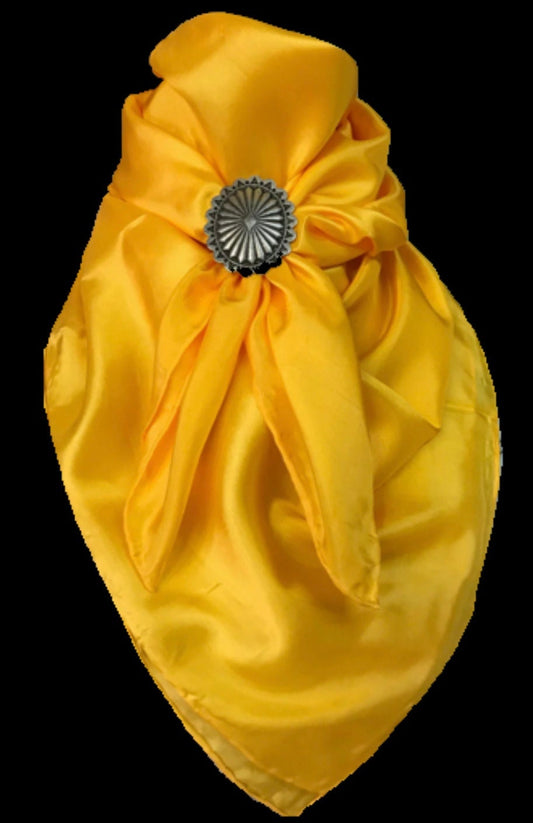 Silk Scarf Wild Rags Solid Yellow