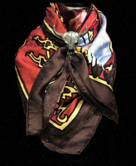 Silk Scarf Wild Rags Buffalo Bill