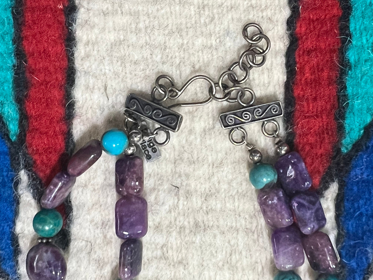 Turquoise & Lepidolite Beaded Necklace