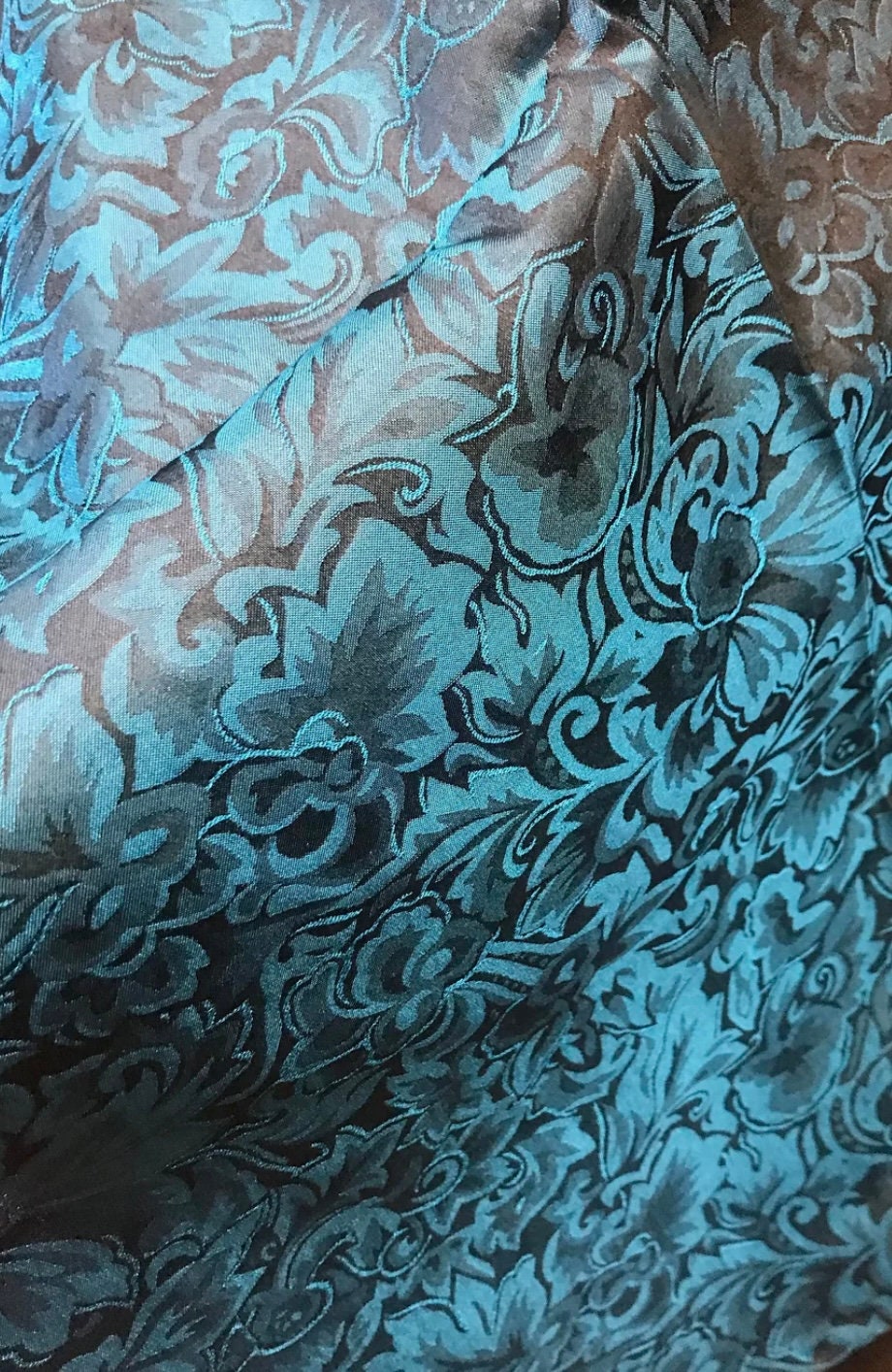 Silk Scarf Wild Rags Midnight Blue Baroque