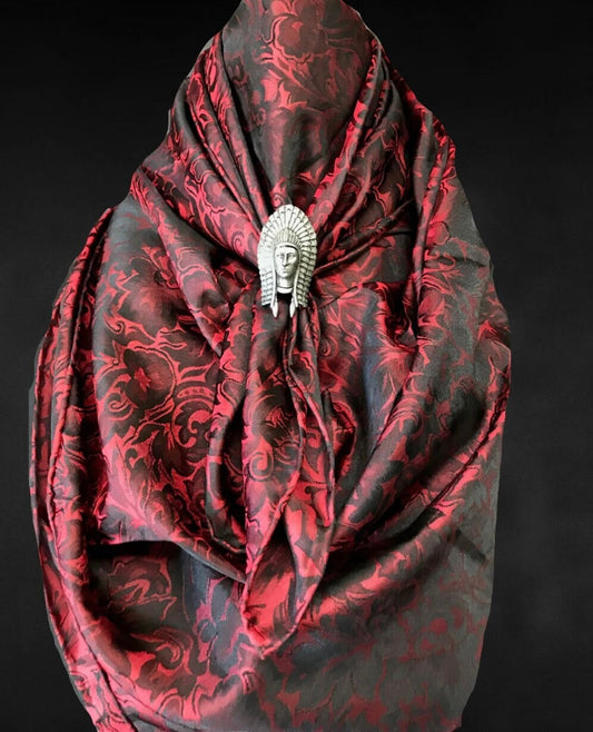 Silk Scarf Wild Rags Crimson Baroque