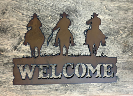 Cowboys Welcome Sign