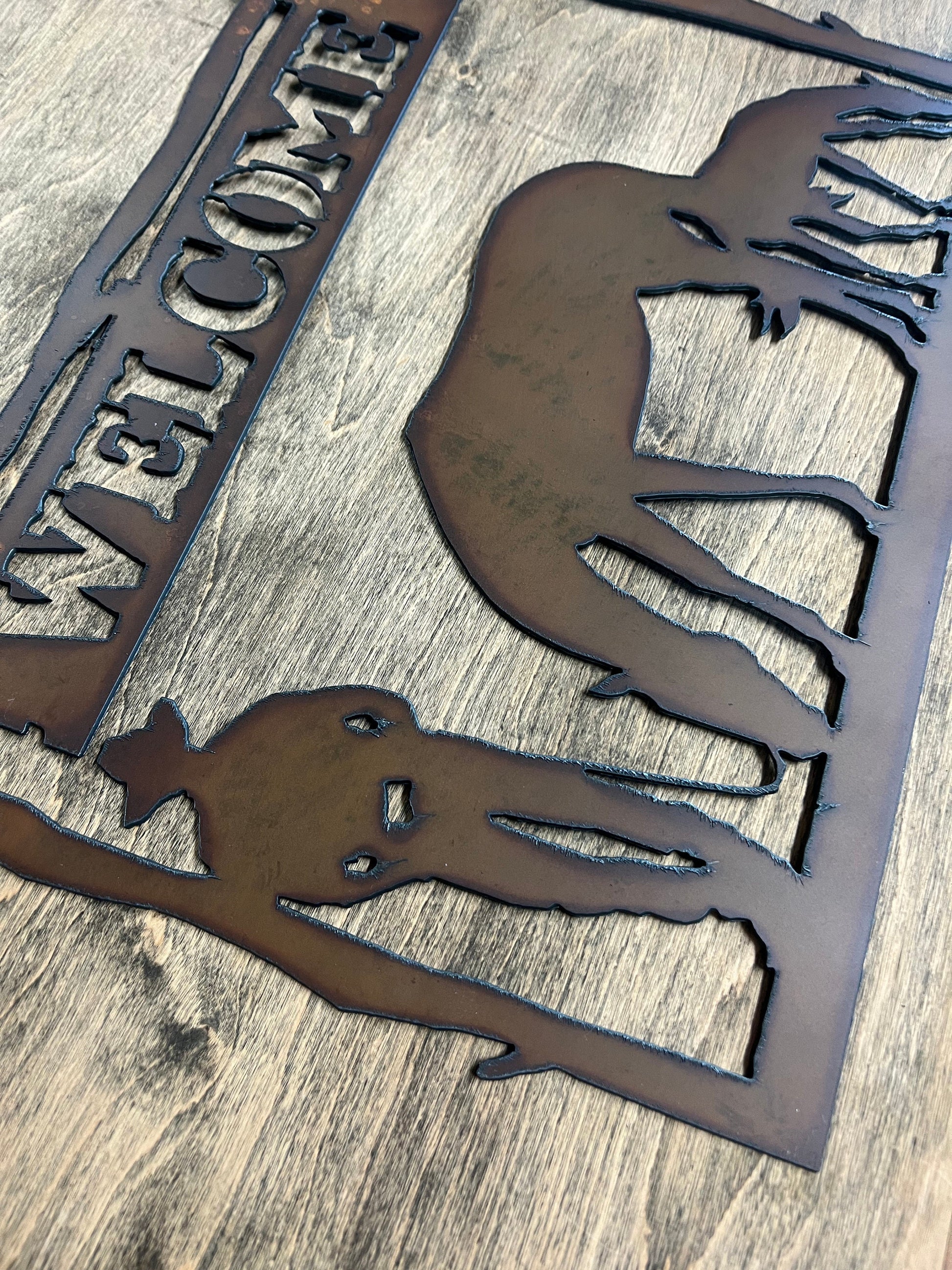 Cowboy Welcome Sign